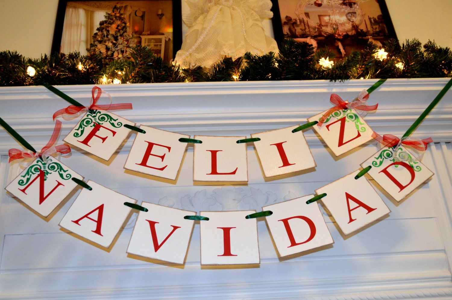 Feliz Navidad Banner Christmas Banner Spanish Christmas