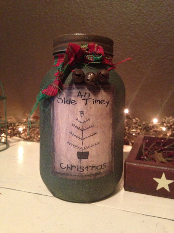Primitive Christmas Decoration by CountryHollowPrims on Etsy