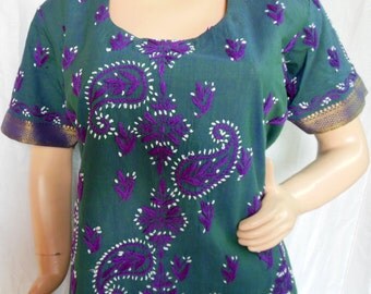 3xl /4xl Womens tunic top Sea Green dress mothers day gift plus size ...