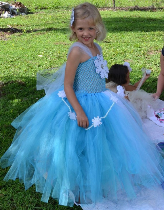 Items similar to Elsa Inspired Tutu Dress Costume for Weddings ...