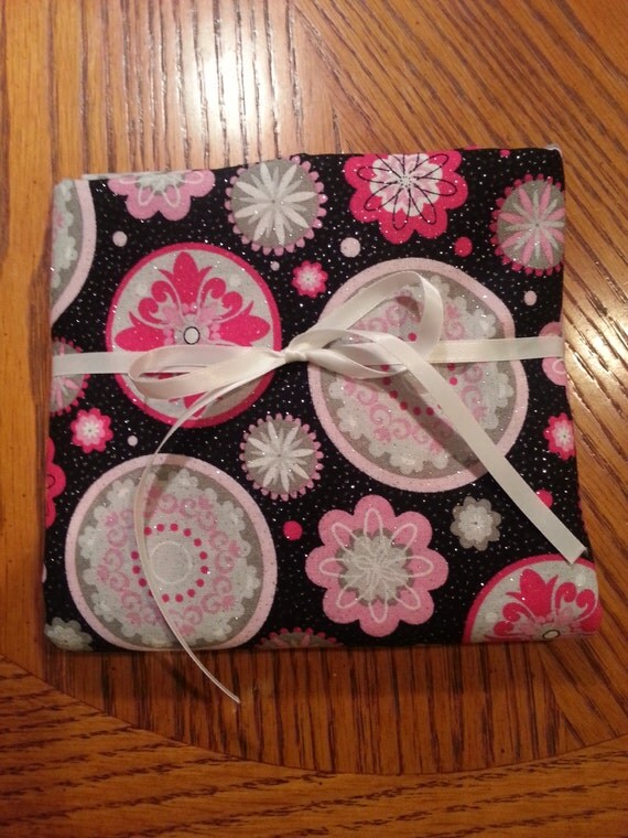 Black & Pink Floral Pack 'n' Play Sheet by ChelleBellsBoutique