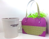 Gift Bag Designer purse style purple and green designs of the Dixie Diva Collection 6x4