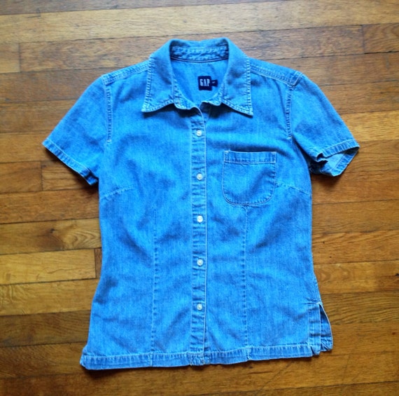 gap denim shirt womens