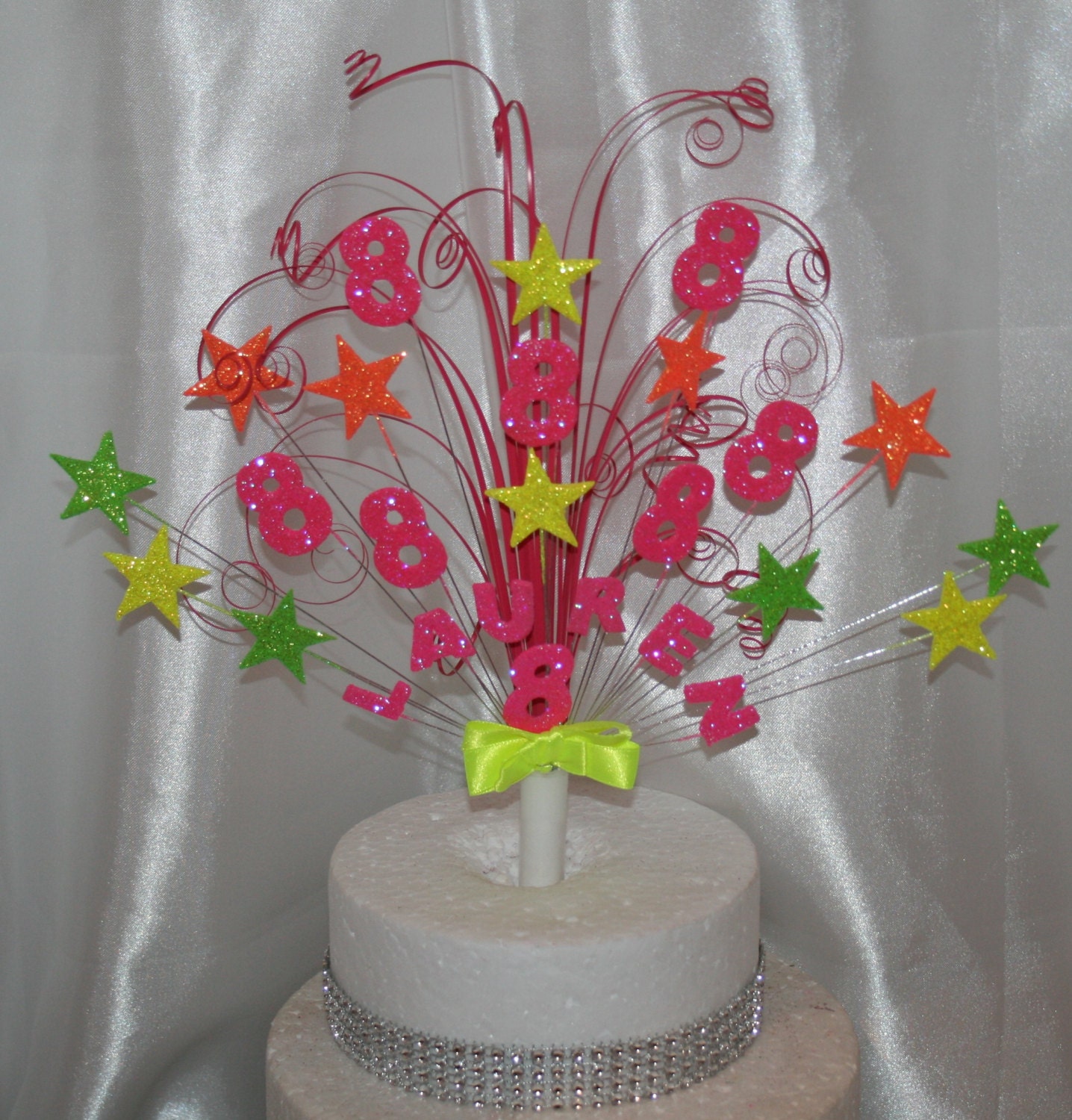 0023 Neon Cake Topper Cake Decoration Cake Spray Explosion