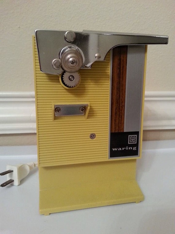 Vintage Retro Waring Electric Can Opener Harvest Gold