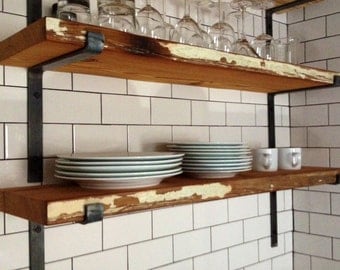 Hand Hammered Shelf Brackets
