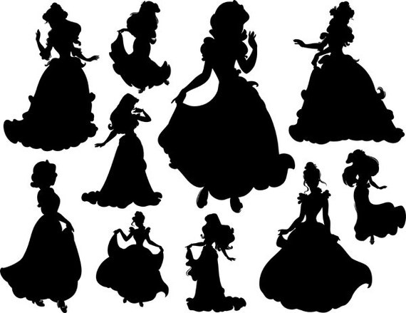 princess silhouette clip art - photo #24