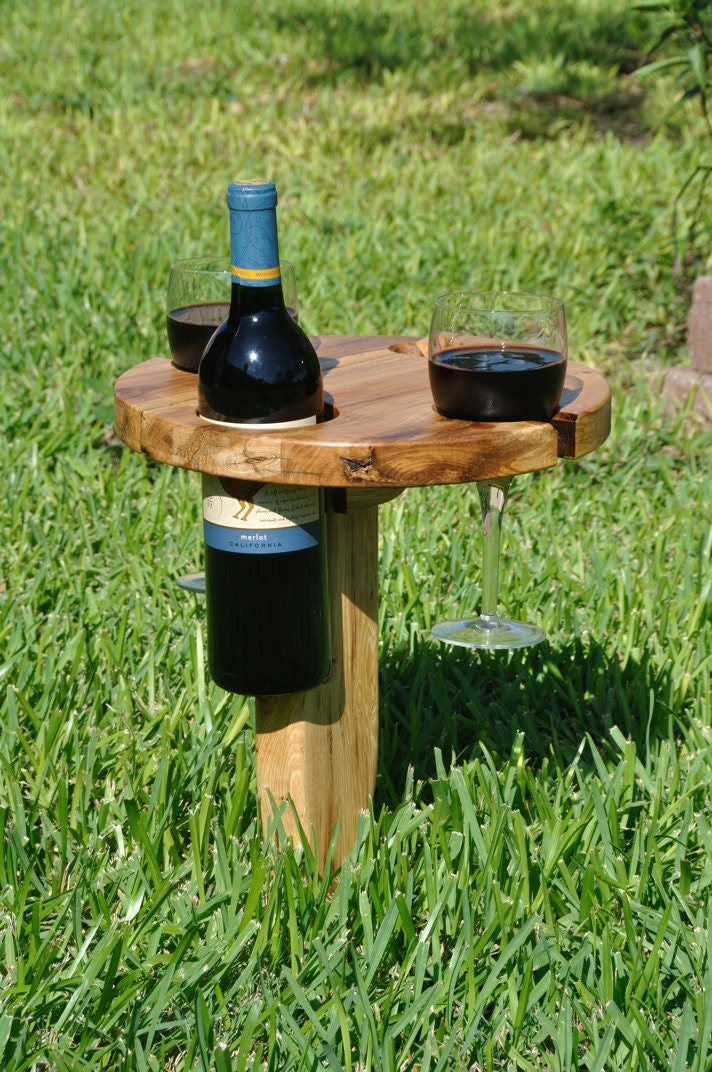 ORIGINAL Folding outdoor wine table with carry handle