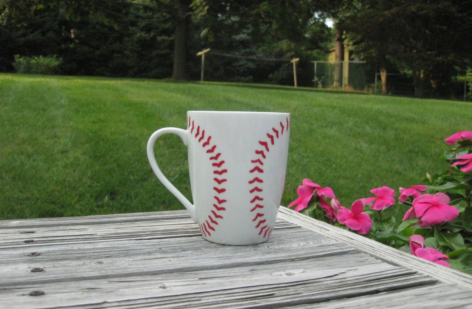 Baseball Coffee Mug by fallsliketherain on Etsy