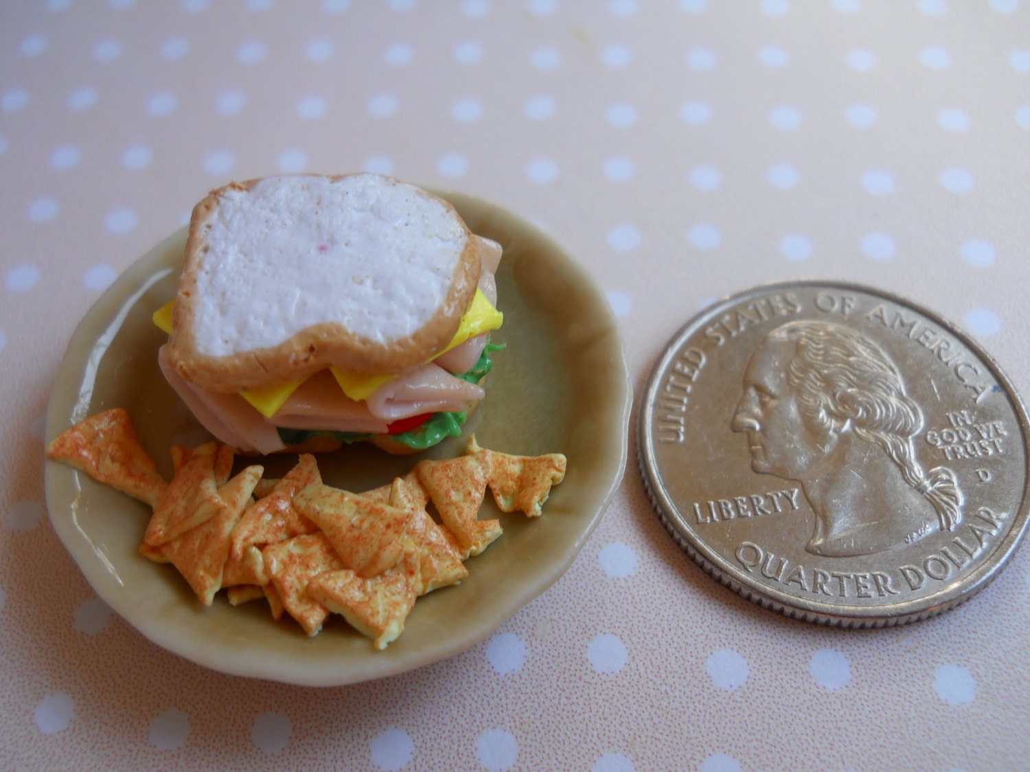 Miniature Ham Sandwich and Nacho Doritos