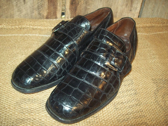 70's Florsheim Royal Imperial Alligator Belly by BarnDoorBootique