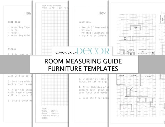 Items similar to Printable DIY Room Measuring and Space Planning ...