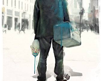 THE JOKER from "The Dark Knight" (Heath Ledger) Poster 24"x36" - Free Shipping in United States