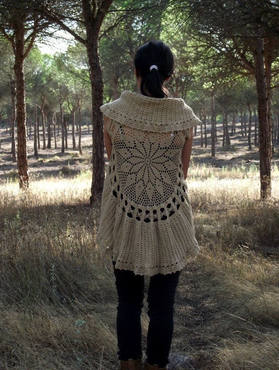 pattern key crochet Download Vest Mandala Vest PDF Circular Crochet Instant Pattern