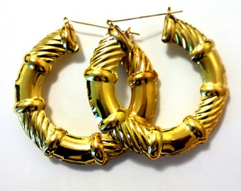 rope chain plain gold door knocker earrings door knocker earrings ...