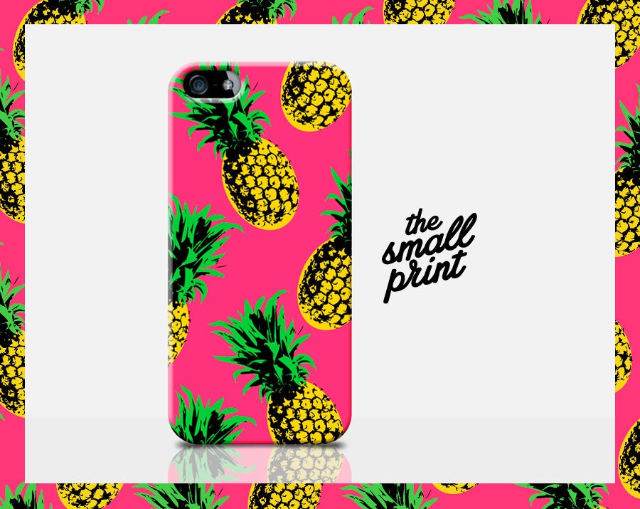 PINEAPPLE iphone 5 case pineapple case fruit by TheSmallPrintCases