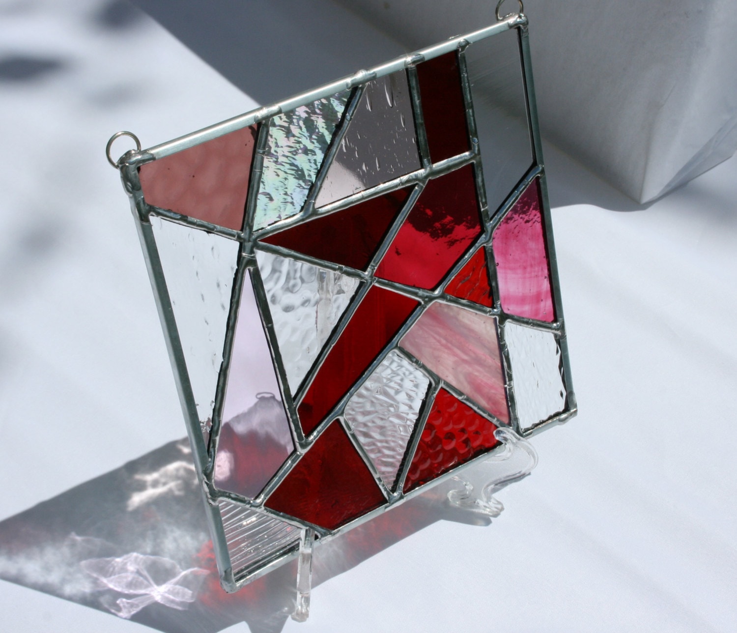 Geometric Stained Glass Suncatcher