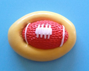 FOOTBALL Silicone MOLD - Football Mold, Fondant Mold, Cake Topper, Sports Mold, Chocolate Mold, Cupcake Topper, Fondant Topper, Fondant Mold