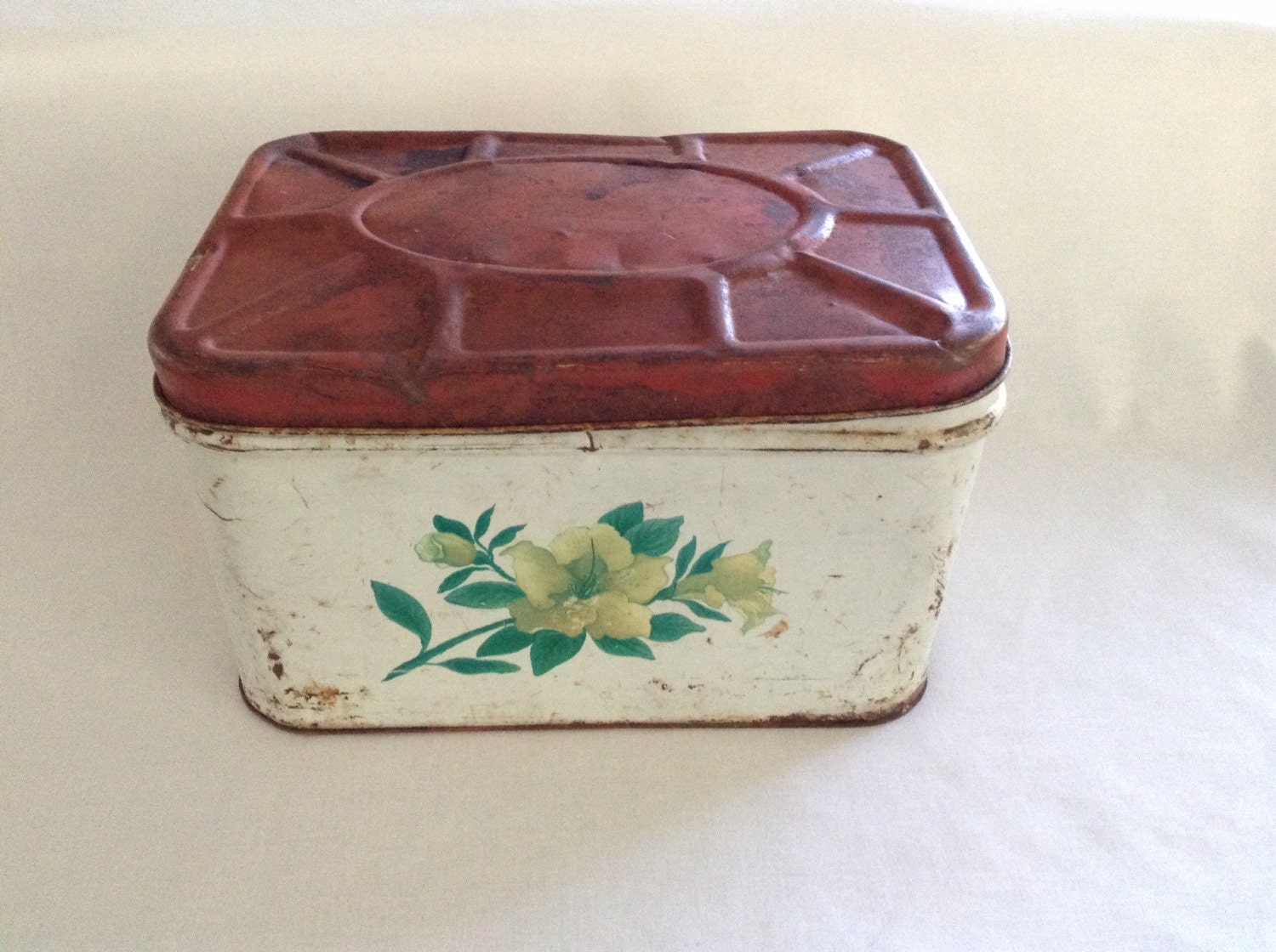 Vintage Tin Bread Box