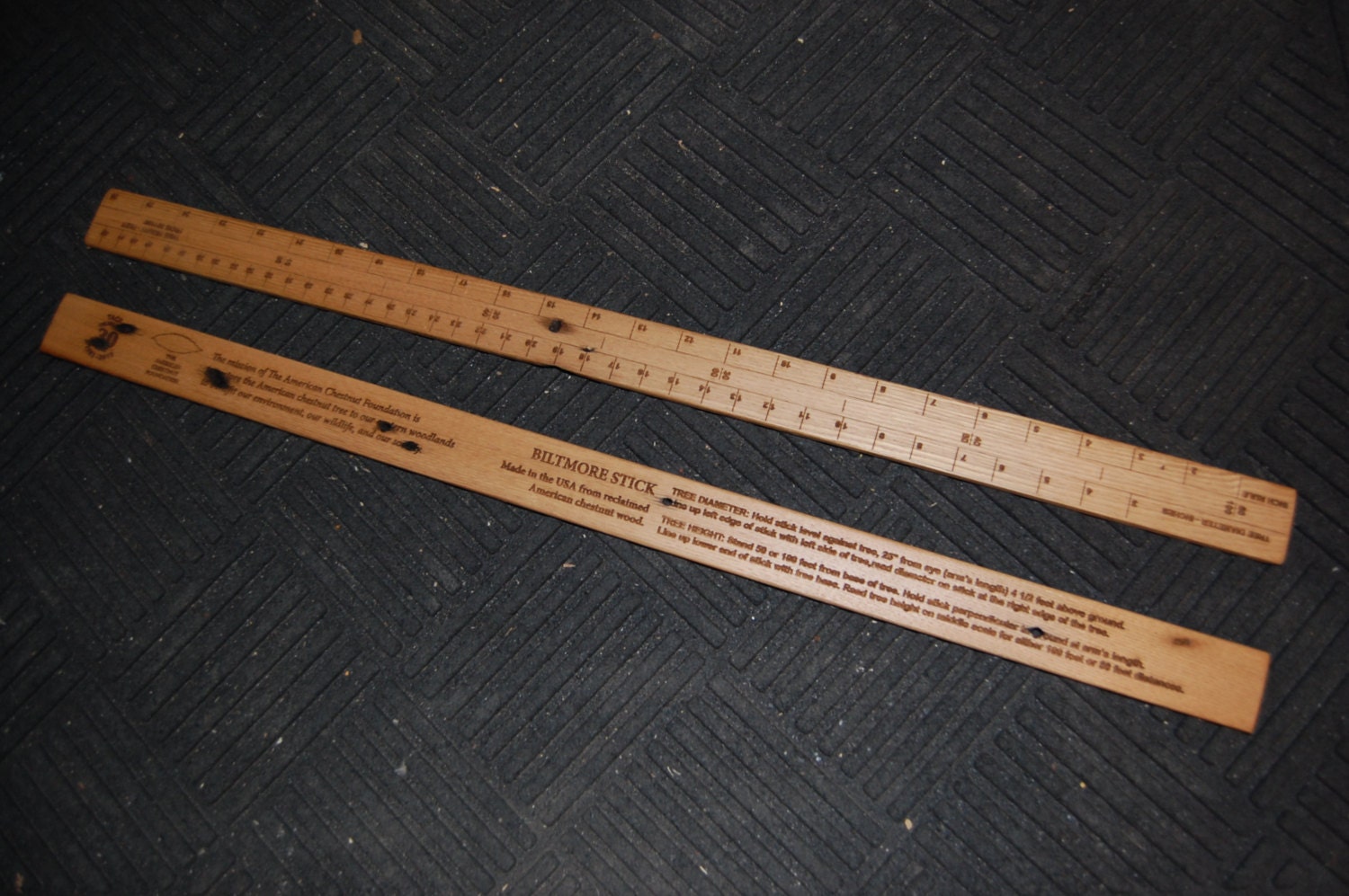 Biltmore logger's rule by LASERLEAFORDERS on Etsy