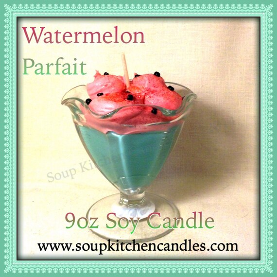 Watermelon Sundae Parfait Soy Candle