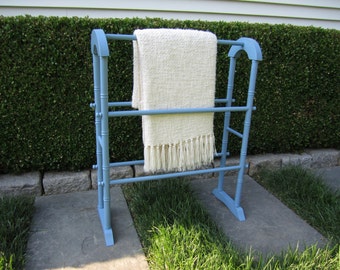 Blue Quilt Rack