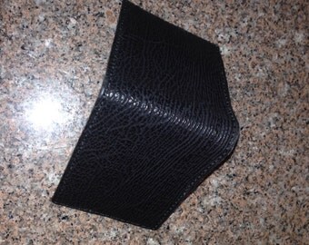 Black shark skin wallet