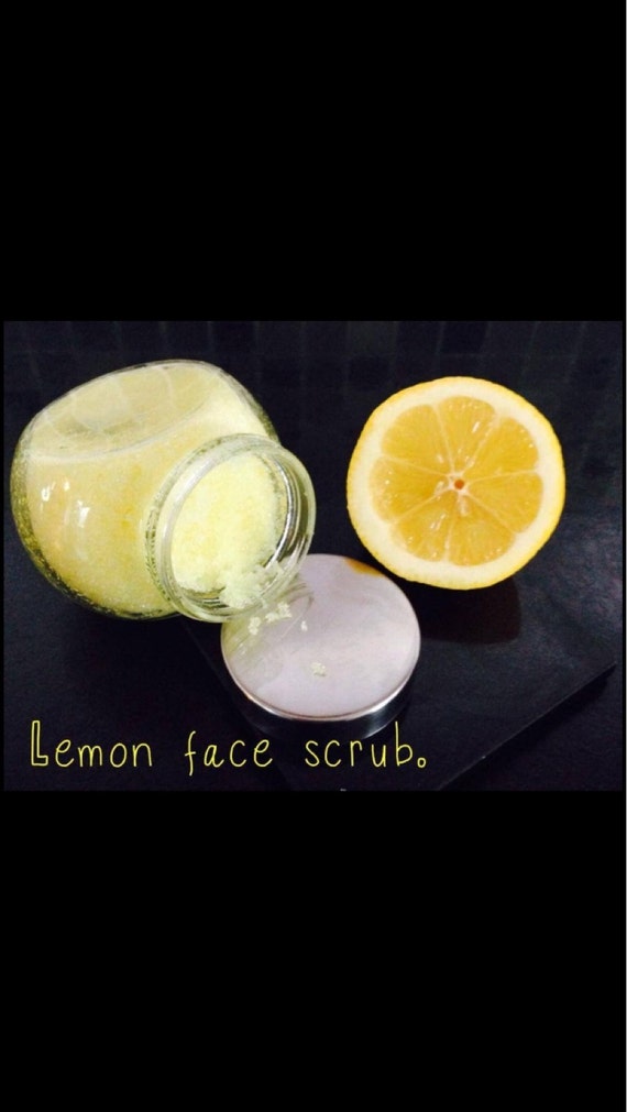 Lemon face scrub by CLcreations13 on Etsy