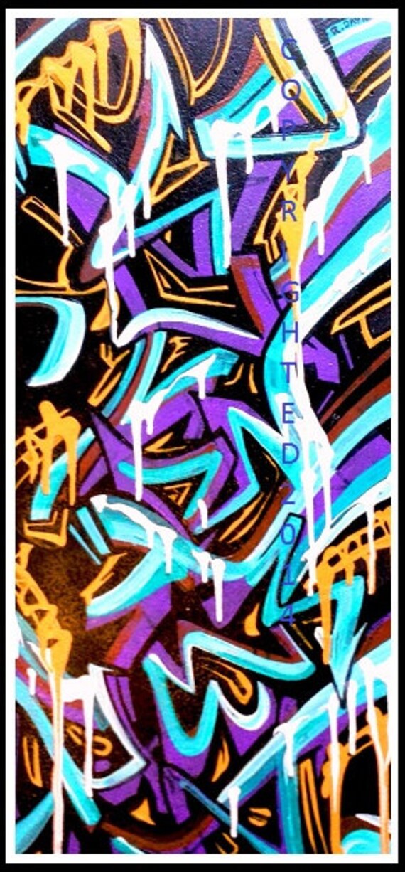 Abstract Graffiti Canvas