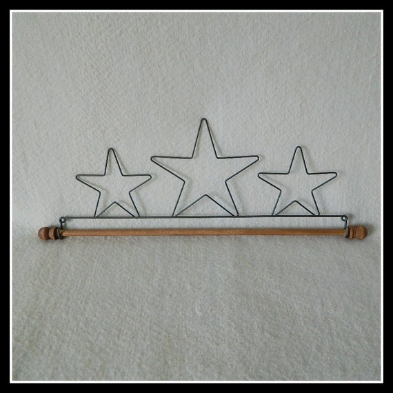 Three Stars Quilt Hanger Gray Wire 7.5 12 16 or 22