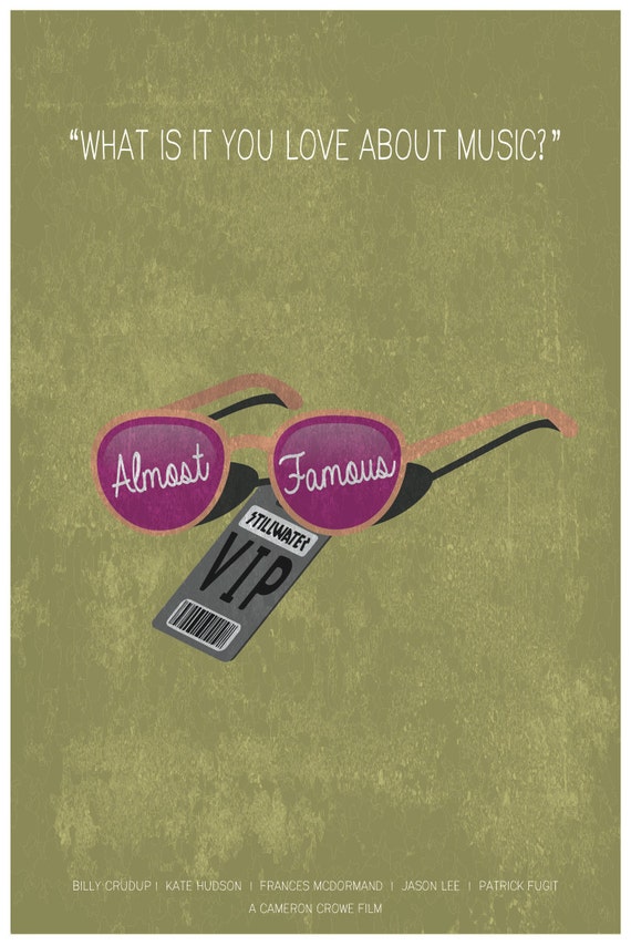 Almost Famous Minimalist Poster