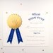 Gold Medal Student Award Certificate INSTANT DOWNLOAD