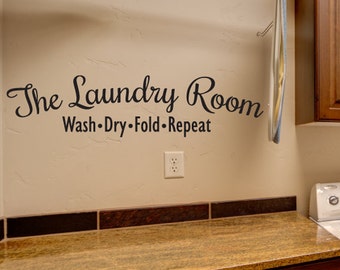 Laundry room decals | Etsy