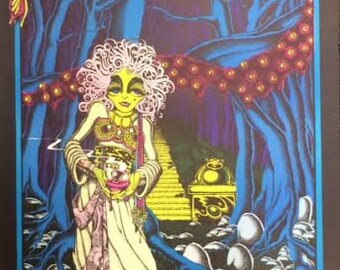 Bizarre original blacklight black light poster 1972