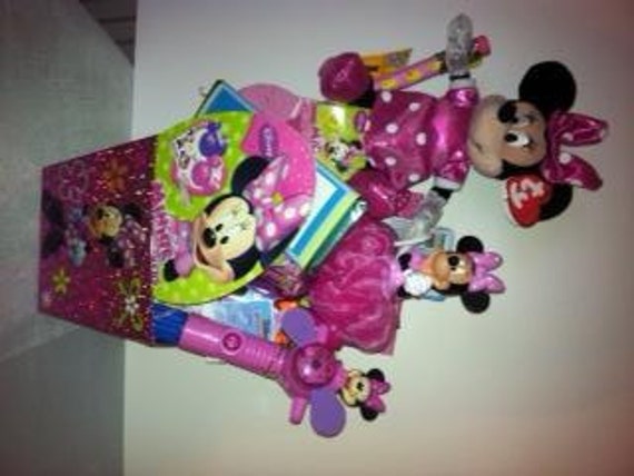 minnie mouse plush easter basket