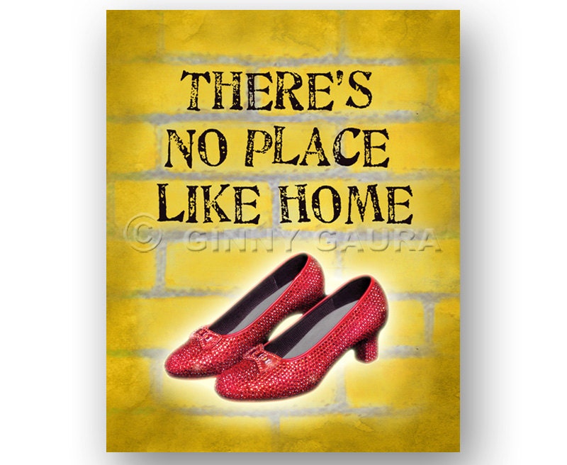 There s No Place Like Home Art 8x10 Instant Printable