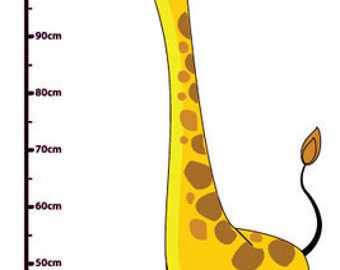 Printable Giraffe Height Chart