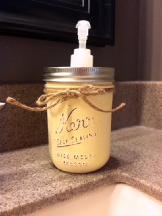 Items similar to Distressed chalk paint pint sized soap dispenser