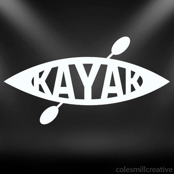 Kayak decal paddle sticker watersport......Cool