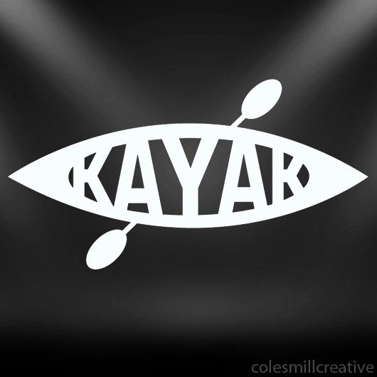 Kayak decal paddle sticker watersport......Cool