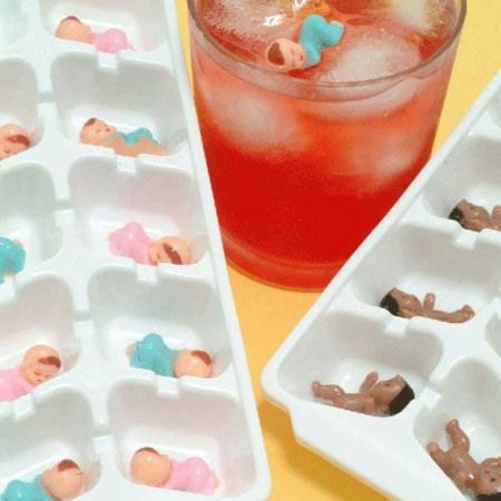 Plastic Babies in Ice Cube Trays Baby Shower Game