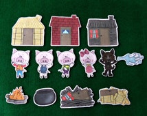 Popular items for three little pigs on Etsy