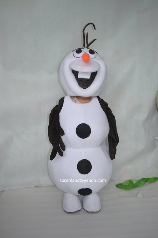 Frozen Olaf Mascot Costume Olaf by cartoonmascotcostume on Etsy