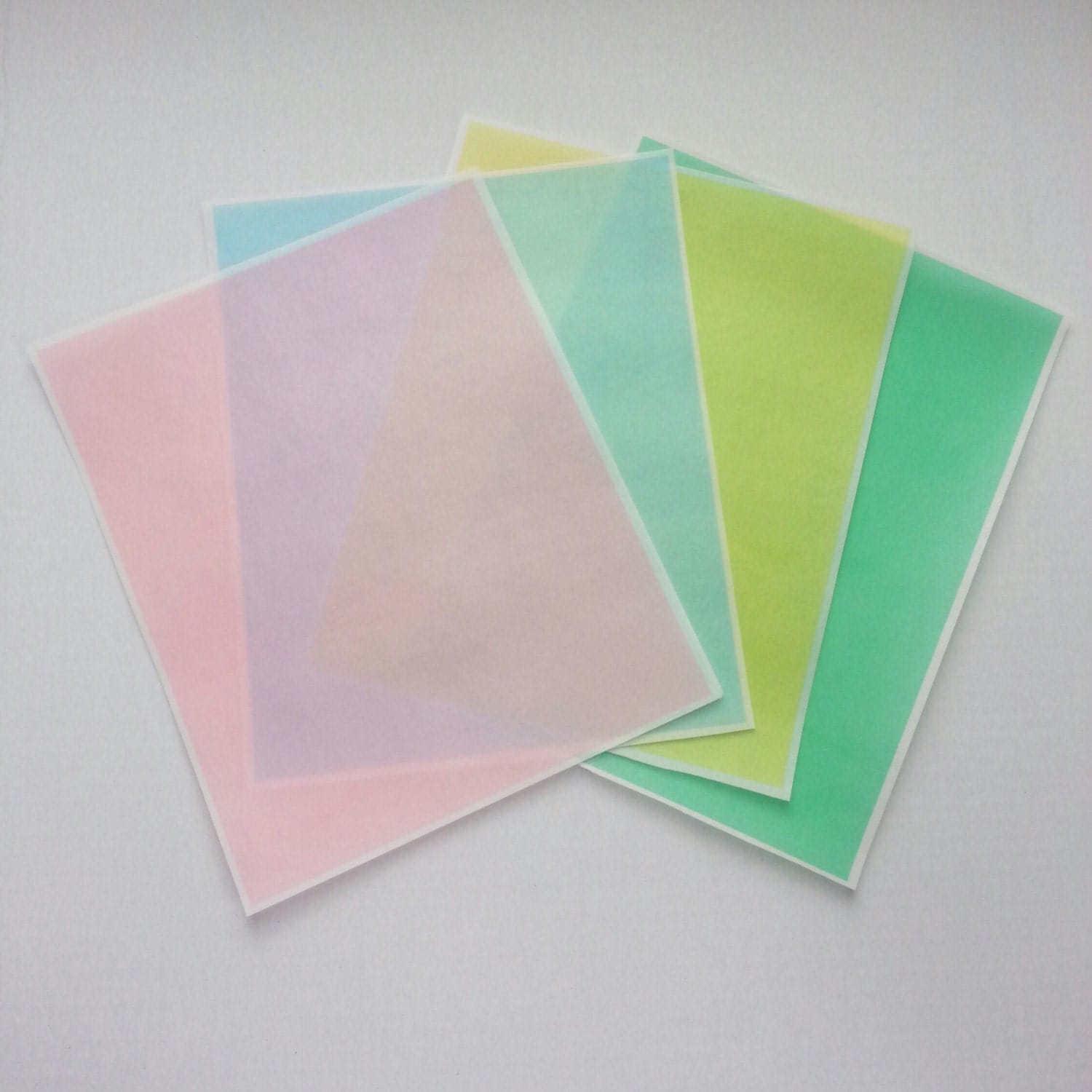 Printed edible wafer paper assortment of sheets pink blue