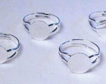 925 Sterling Silver Ring Blank for DIY Jewelry | 5x7 mm