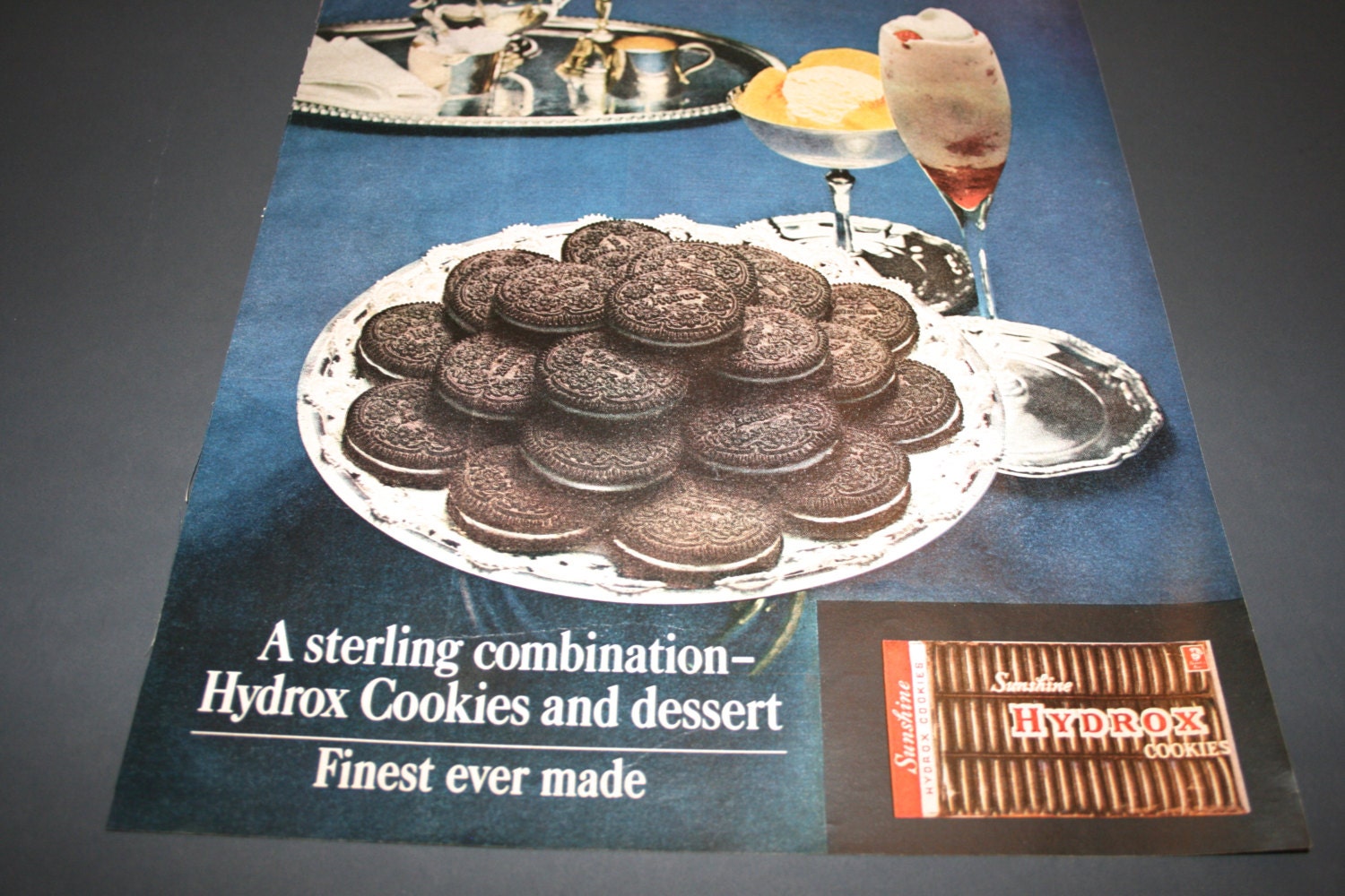 Cookie Ad 1960's HYDROX Cookies Original by ClassicVintageAds