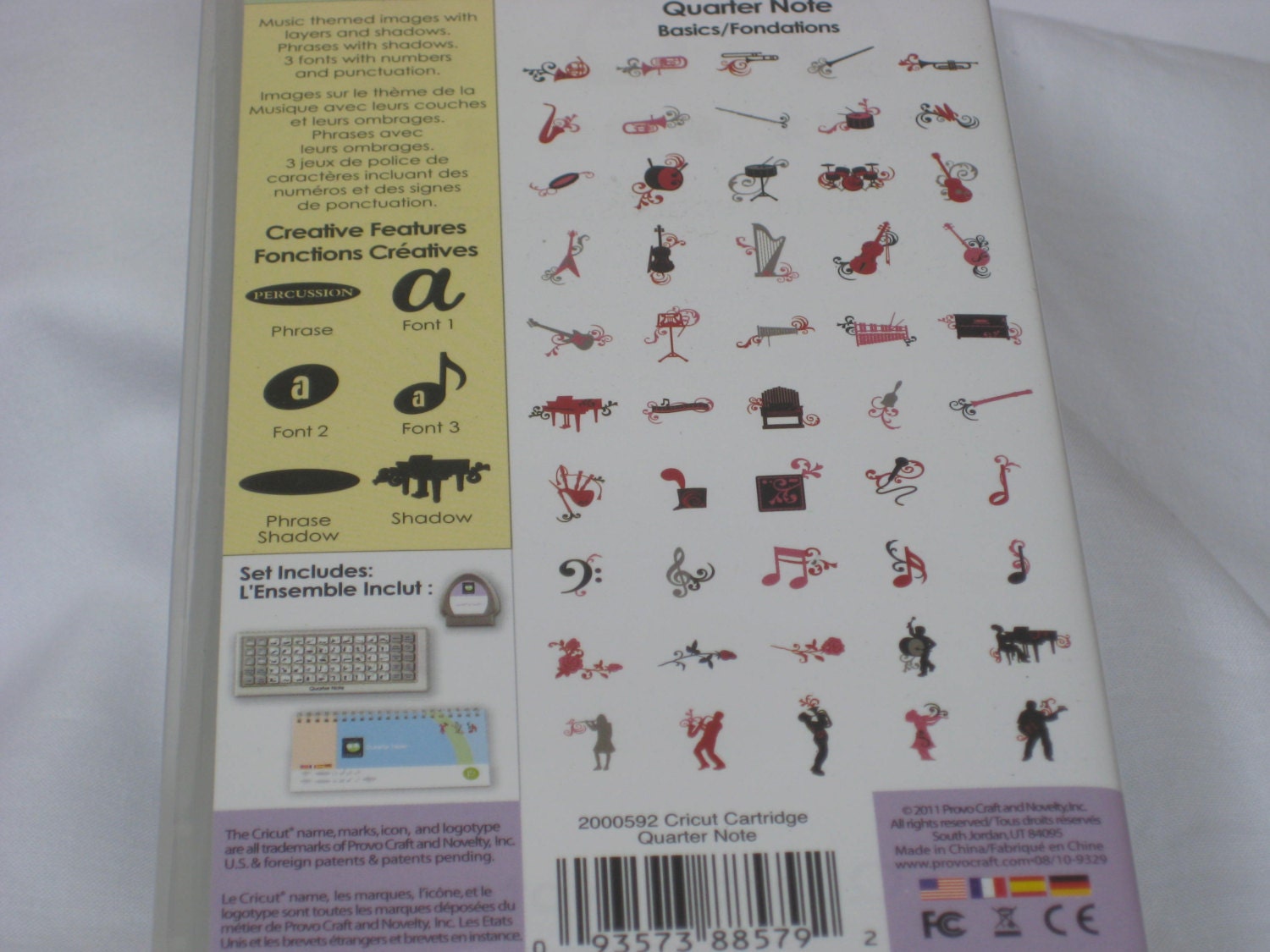 Cricut Cartridge Quarter Note Musical by mimmiescraftcloset