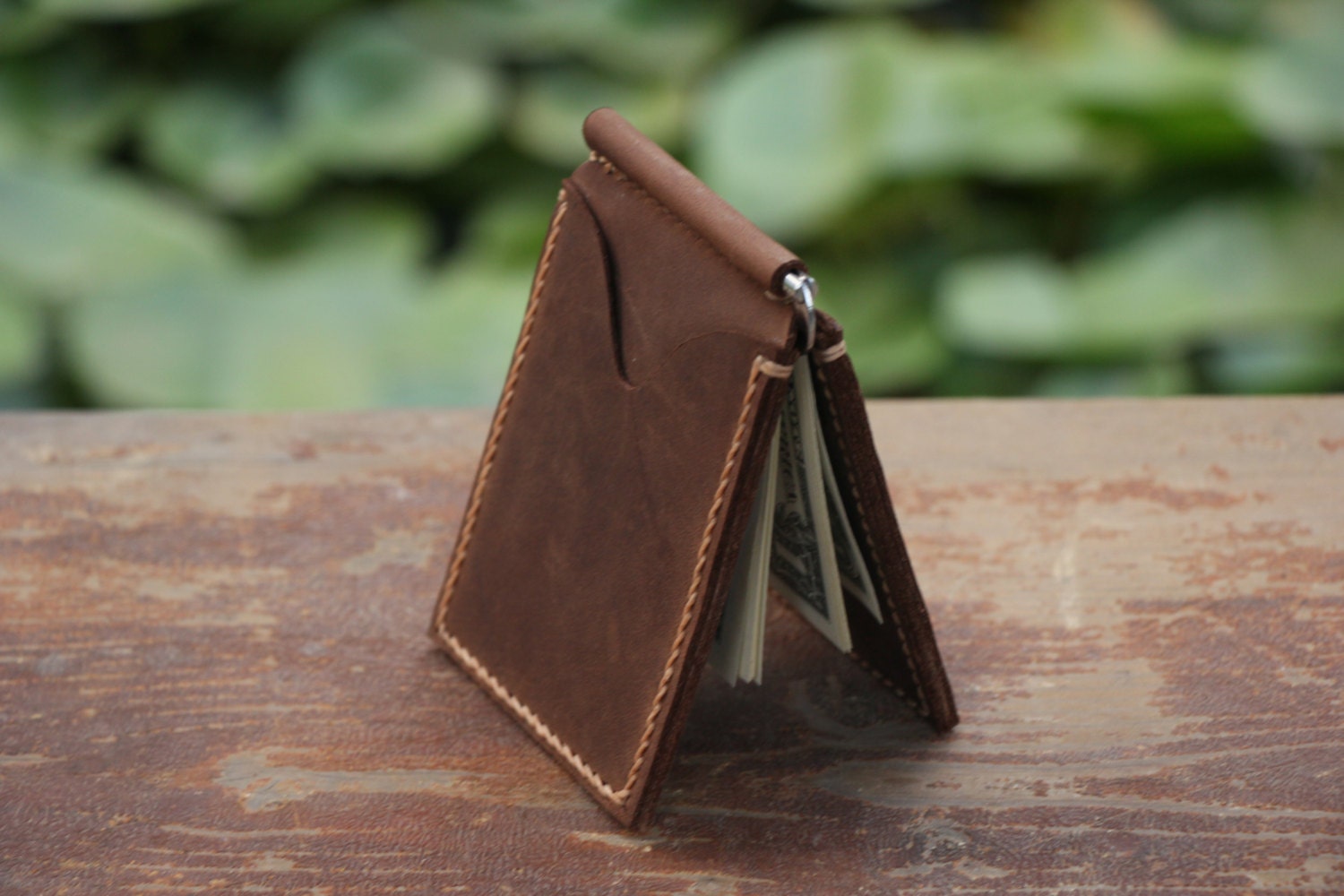 leather moneyclip wallet leather moneyclip wallet