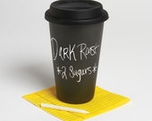 Chalkboard Coffee Tea Anything Travel Mug