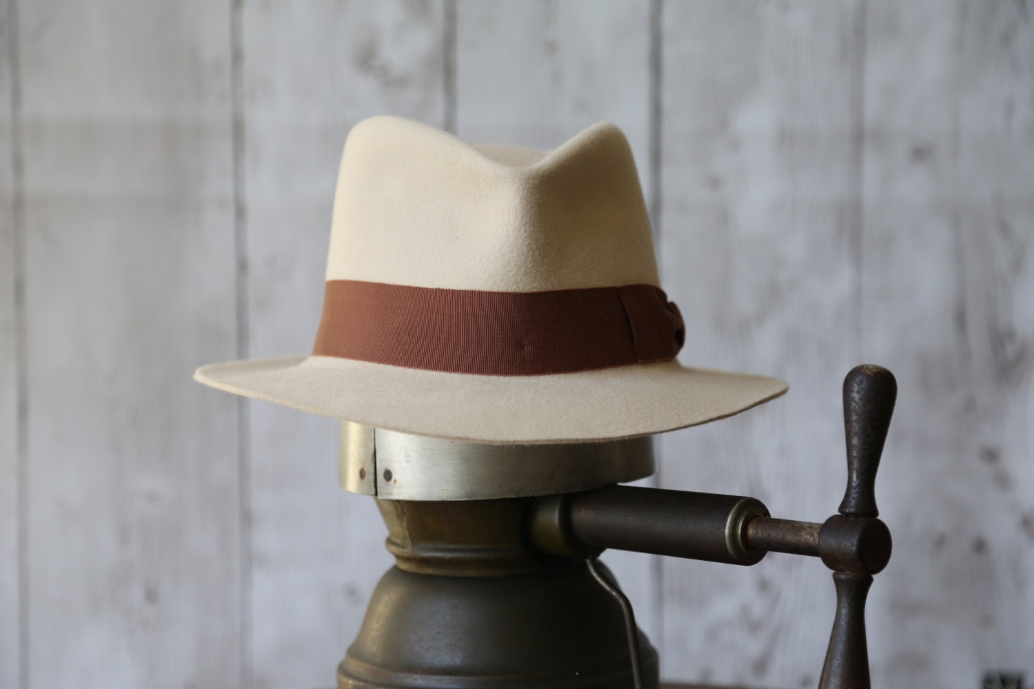 Men's Hat Beaver Fur Felt Fedora Custom Made to Order